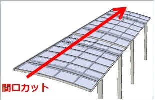 間口カット