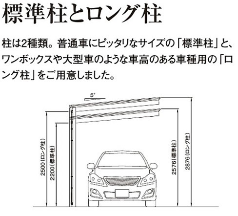 ロング柱（オプション）